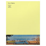 RETRO CARS - Auto repair automotive ,blue yellow letterhead