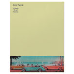 RETRO CARS - Auto repair automotive ,blue yellow letterhead