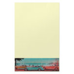 RETRO CARS - Auto repair automotive ,blue yellow Custom Stationery