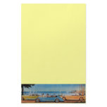 RETRO CARS - Auto repair automotive ,blue yellow stationery