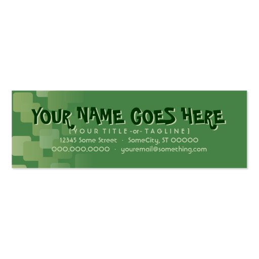 retro cascades business card (front side)