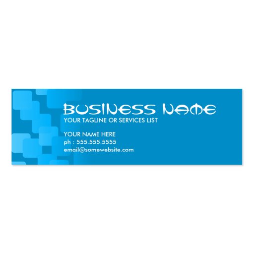 retro cascades business card template (front side)
