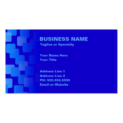 retro cascades business card templates