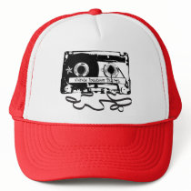 Retro Cassette tape from the 80s hats