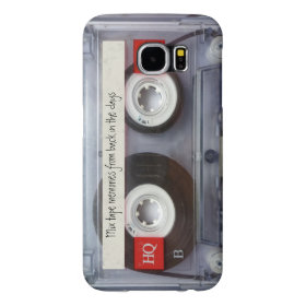 Retro Cassette Tape Funny Personalized Samsung Galaxy S6 Cases