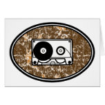 Retro Cassette Tape Orange cards
