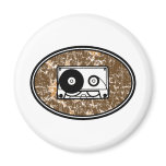 Retro Cassette Tape Orange magnets