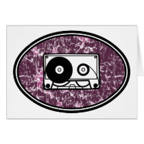 Retro Cassette Tape Pink cards by atomic50s Retro Cassette Tape Pink cards
