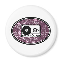 Retro Cassette Tape Pink magnets by atomic50s Retro Cassette Tape Pink magnets