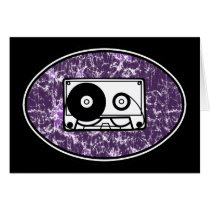 Retro Cassette Tape Purple cards by atomic50s Retro Cassette Tape Purple cards