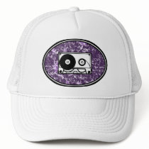 Retro Cassette Tape Purple hats by atomic50s Retro Cassette Tape Purple hats