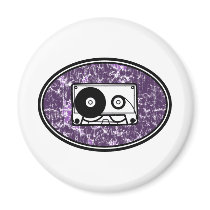 Retro Cassette Tape Purple magnets by atomic50s Retro Cassette Tape Purple magnets