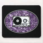 Retro Cassette Tape Purple Mousepads