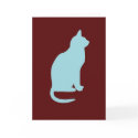 Retro Cat - Blank  cards
