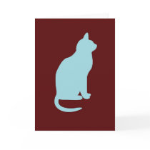 Retro Cat - Blank  cards