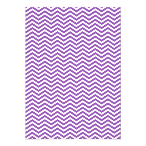 Retro Chalkboard; Deep Lilac Chevron Announcements