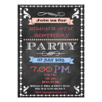Retro Chalkboard Kids Birthday Party Invitation Invitations Retro Chalkboard Kids Birthday Party Invitation Invitations