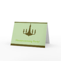 Retro Chandelier Greeting Greeting Card