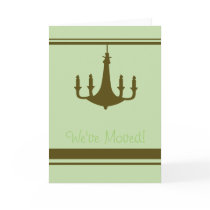 Retro Chandelier Greeting cards