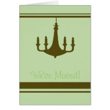 Retro Chandelier Greeting Cards