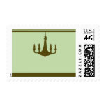 Retro Chandelier Greeting Postage