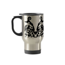 Retro Checkered & Swirled High Fashion Women mugs