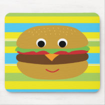 Retro Cheeseburger Mouse Pad