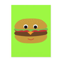 Retro Cheeseburger postcards by toxiferous Retro Cheeseburger postcards