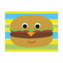 Retro Cheeseburger Postcard