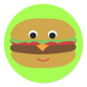 Retro Cheeseburger stickers