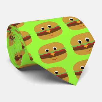Retro Cheeseburger Neckties by toxiferous