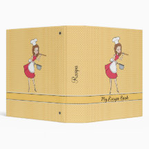 Retro Chef Recipe Binder Organizer