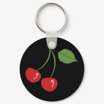 Retro Cherries keychains
