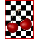 Retro Cherries Postage stamp