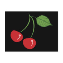 Retro Cherries postcards