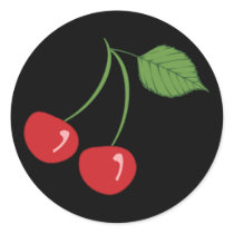 Retro Cherries Stickers