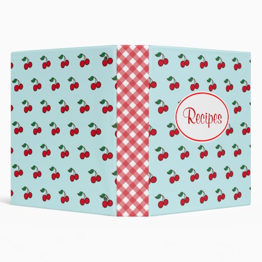 Retro Cherry Recipe Binder