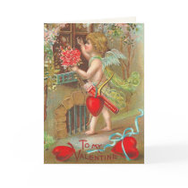 Retro Cherub Valentine Card