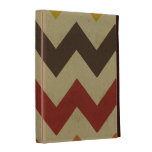 Retro chevron zigzag stripes zig zag pattern chic iPad folio case