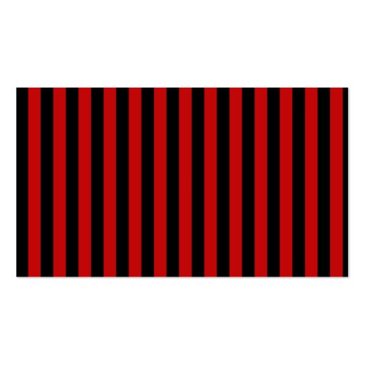 Retro Chic Artistic Lines Stripes Red Black Business Cards (back side)