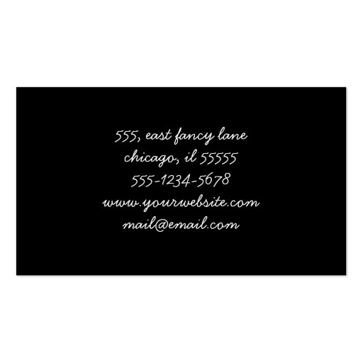 Retro Chic Artistic Stripes Lines Black Green Business Cards (back side)