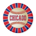 RETRO CHICAGO BASEBALL FRIDGE MAGNET