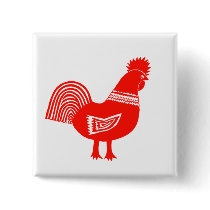 Retro Chick Button