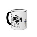 Retro Chicken-Boy coffee image mugs by ChickenBoy Retro Chicken-Boy coffee image mugs