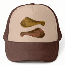 Retro Chicken Drumsticks Graphic hats