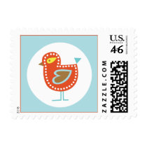 Retro Chicken stamps