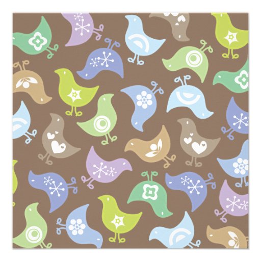 Retro Chicks Boy Baby Shower Party Invitation