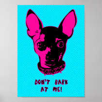 Retro Chihuahua Illustration posters