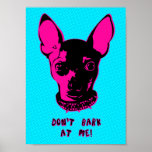 Retro Chihuahua Illustration Posters