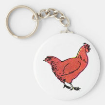 Retro Chook Key Chain